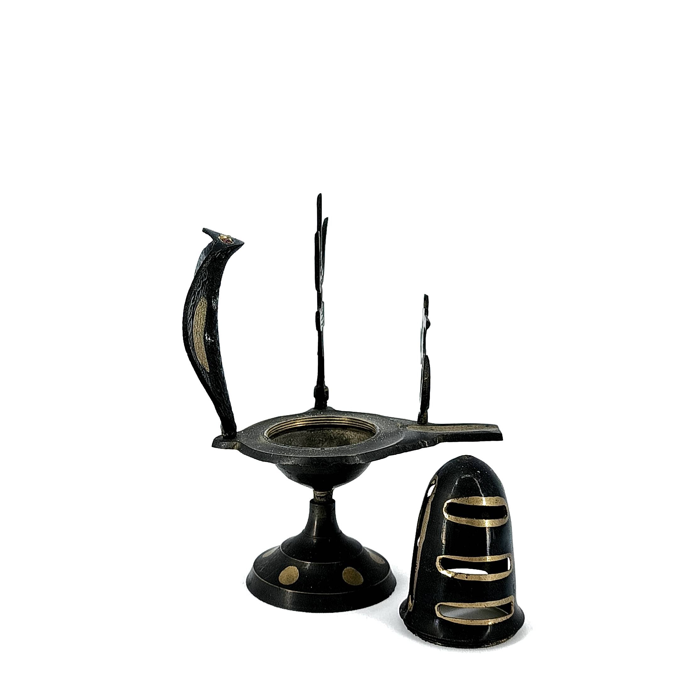 Antique Brass God Shiva Lingam Original Old Handcrafted Engraved