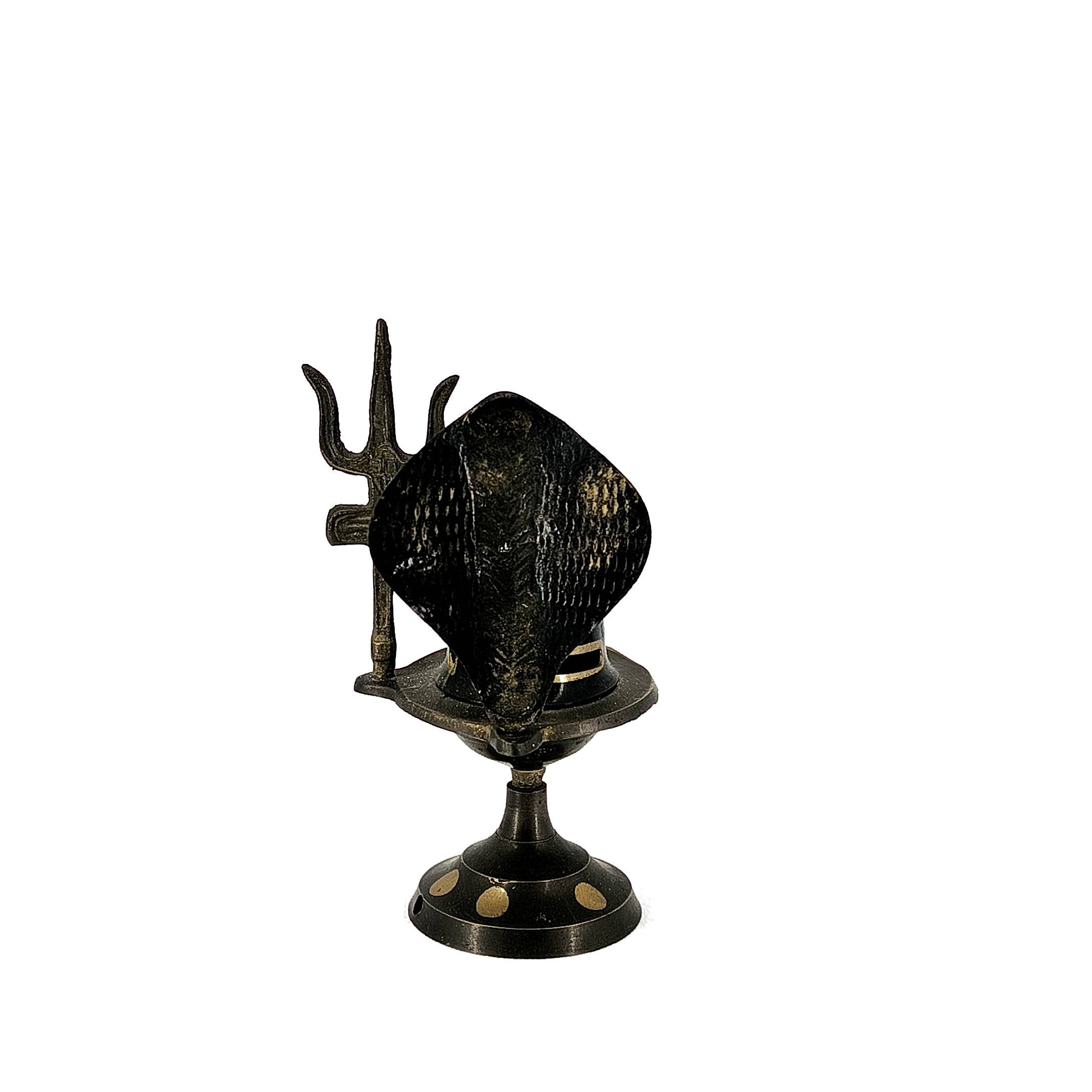 Antique Brass God Shiva Lingam Original Old Handcrafted Engraved