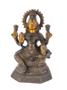 Goddess Lakshmi Statue - Antique brass
