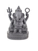 Ganesha carving natural black stone